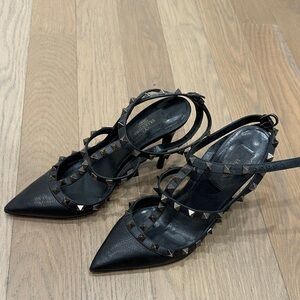 Valentino Black ROCKStudded Heels